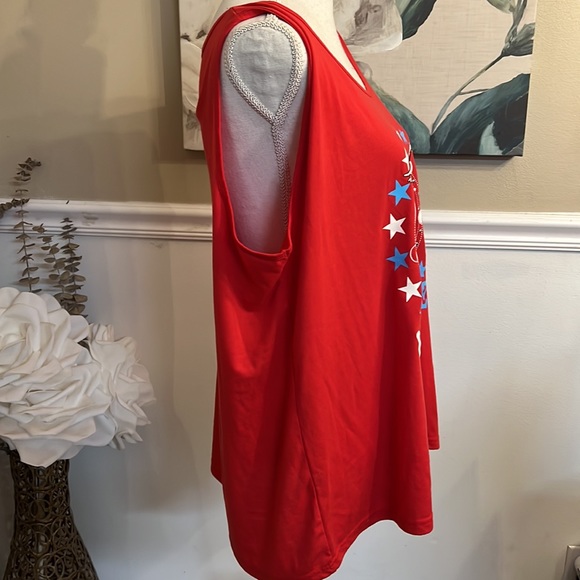 NASA Red White & Blue Tank Top SZ 3X - Picture 4 of 7